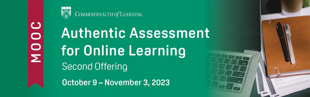 Authentic Assessment for Online Learning banner